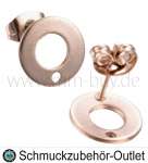 Edelstahl Ohrstecker roségold 2 Stück (1 Paar)