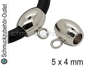 Edelstahl Anhängerhalter (5 x 4 mm / Innenloch: 1,8 mm), 1 Stück