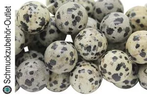 Dalmatiner Jaspis Perlen (ca. Ø: 12 mm), 10 Perlen