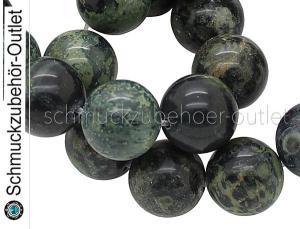Jaspis Perlen „Kambala“ (ca. Ø: 12 mm), 1 Strang