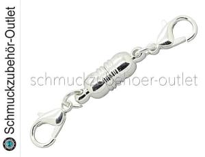 Magnetverschluss mit 2 Karabiner silberfarben, 1 Stück