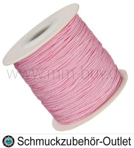 Makramee Band, Knüpffaden, Farbe: zartrosa, Ø: 0.8, Meterware