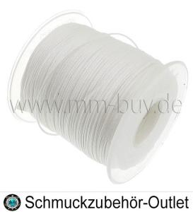 Makramee Band, Knüpffaden, weiß, Ø: ca. 1 mm, Meterware