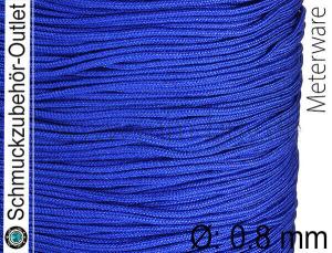 Schmuckband, Ø: 0.8 mm, königsblau, Meterware