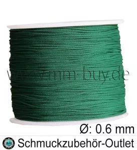 Nylonband, tannengrün, Ø: ca. 0.6 mm, Meterware