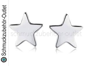 Edelstahl Ohrstecker ⇒ Stern