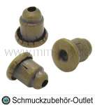 Ohrring Stopper nickelfrei bronze (5.5 mm, Loch: 0.7 mm), 20 Stück