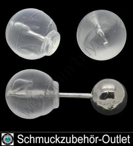 Silikon Ohrring Stopper (Ø: 6 mm, Loch: 0.7 ~ 0.8 mm), 10 Stück
