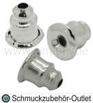Ohrring Stopper nickelfrei antik silber (Ø: 5mm, Loch: 0.7 mm), 20 Stück