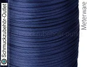 Satinband dunkelblau (Ø: 1,2 mm), Preis pro 1 Meter