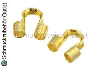 Schmuck Drahtschützer goldfarben (für 1.4 mm Drahtstärke), 25 Stück