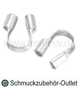 Schmuck Drahtschützer silberfarben (für 0.48 mm Drahtstärke), 50 Stück