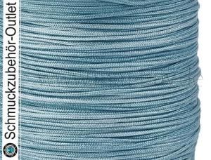 Textilband, Ø: 0.8 mm, eisblau, 1 Rolle (45 Meter)
