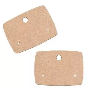 Schmuckkarten für Ohrringe naturfarben (40 x 55 mm), 10 Stück