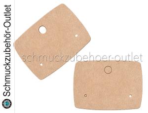 Schmuckkarten für Ohrringe naturfarben (4 x 5,5 cm), 10 Stück