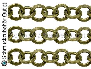 Gliederkette nickelfrei bronze (8x7x1 mm), Meterware