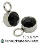 Edelstahl Schmuckanhänger, rund, 1 Stück