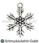 Schmuckanhänger, Schneeflocke, Ø: 18.5 mm, 1 Stück