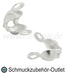 Kalotten, silberfarben, 7.5 x 4 mm, 50 Stück