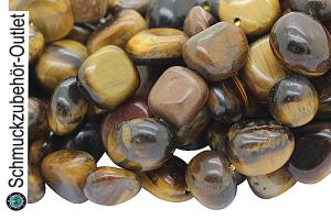 Tigerauge nuggets goldbraun (8 ~ 10 mm), 1 Strang