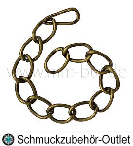 Verlängerungsketten nickelfrei bronzefarben (Länge: 3.5 ~ 6 cm), 10 Stück